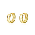 Usa Warehouse Custom Fine Charm Jewelry Real Gold Plated S925 Sterling Silver Best Flapper Small Hoop Earrings for Women