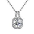 Sterling Silver 925 Vintage Wedding Jewelry GRA Moissanite Diamond Halo Pendant Women Necklace Destiny Jewellery