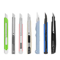 Industrial 9mm Snap Off Blade Knife Durable High Carbon Steel Auto Lock Safety Design for Construction and Box Cutting