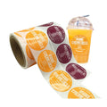 Attractive Design Fruit Package Box Label Orange Mango Banana Lemon Fruit Sticker