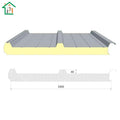 Chile PU Insulated Sandwich Panel for Cold Room 80mm White