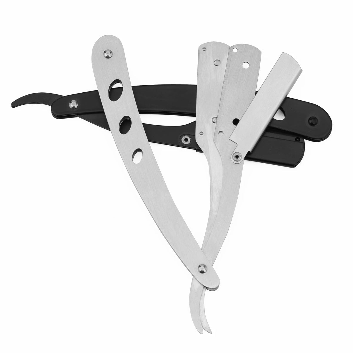 Custom Logo Single Blade Barber Straight Razor PinChuan PC-Z01 User-friendly Stainless Steel Non-Disposable Face Body Use MegaBDM