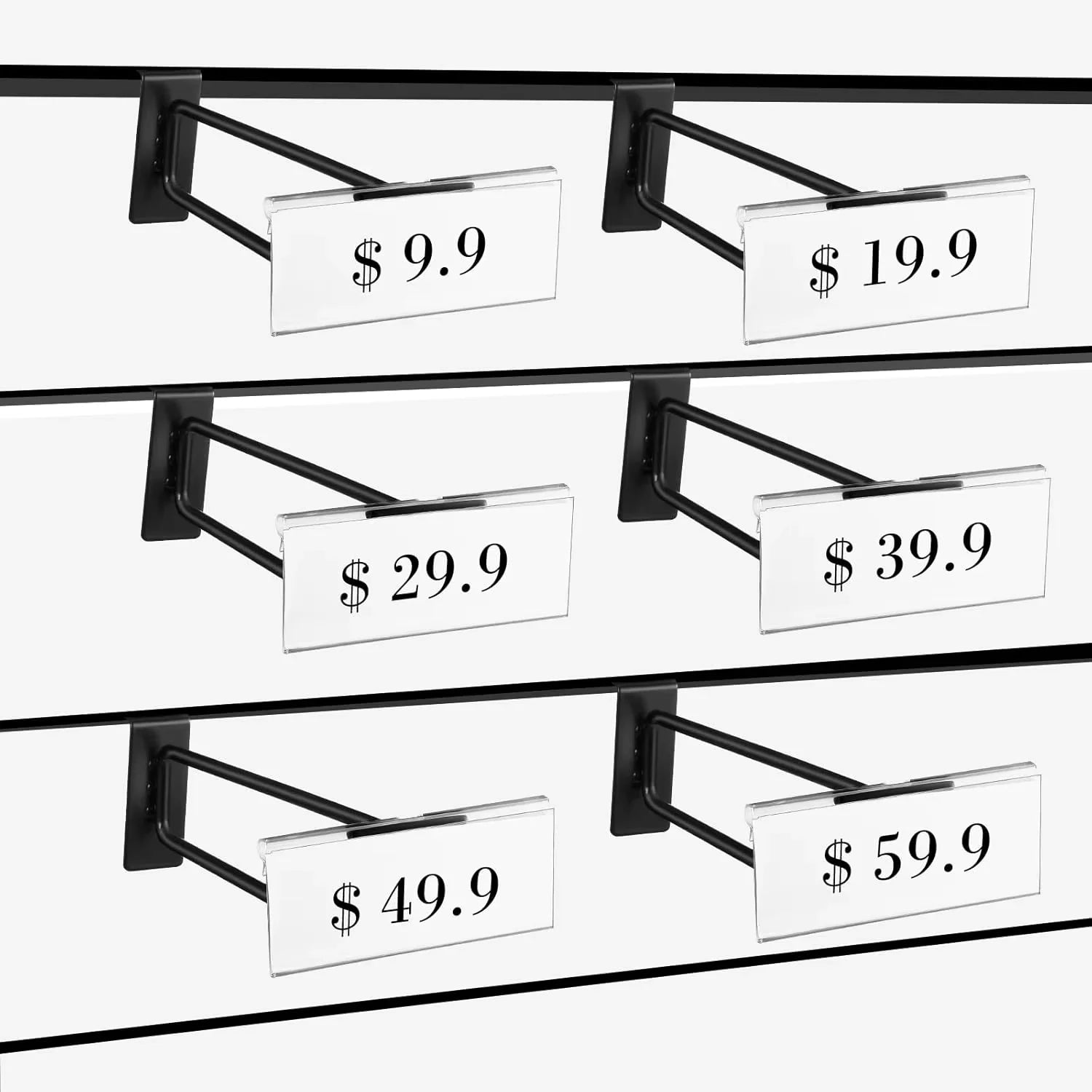 Display Hooks Wholesale 4MM 5MM 6MM Wire Diameter Metal Pegboard Display Hang Hooks