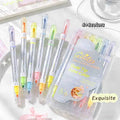 Custom Highlighter Pen Set Multicolor Fiber and Sintered Pen Tip With Clip Fluorescent Highlighter Marker Pen for Kids Drawing