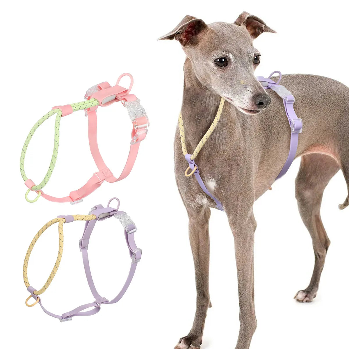 Dog Harness Modern Luxury for Small Medium Sized Dogs Custom No Pull PVC Reflective Breathable Puppy Pet Dog Vest Harnesses MegaBDM