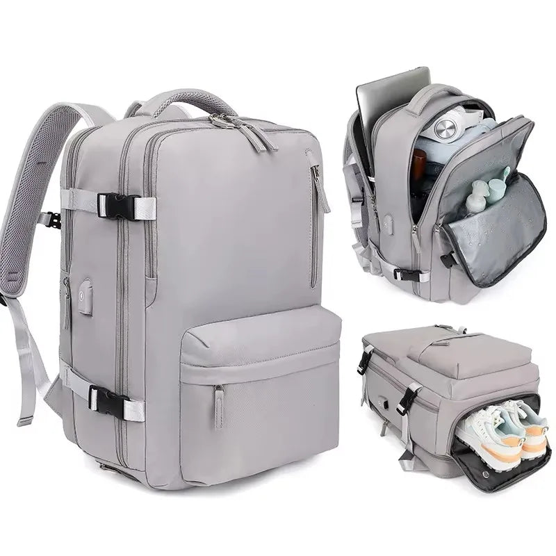 Heroic Knight OEM Customized Multi-Function Nylon and Polyester Travel Luggage Sets Fashion Backpack with Zipper Closure