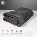 1200GSM 1300 GSM 60*90CM 70/30 Microfiber Drying Towel Black Line Grey Twisted Loop Knitted Technique for Car Yacht for Home Use MegaBDM