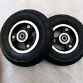 Latest Quality  6*2 Inflatable-free Anti-tie Solid Tire Whole Wheel Aluminum Alloy Steel Ring Set Accessories