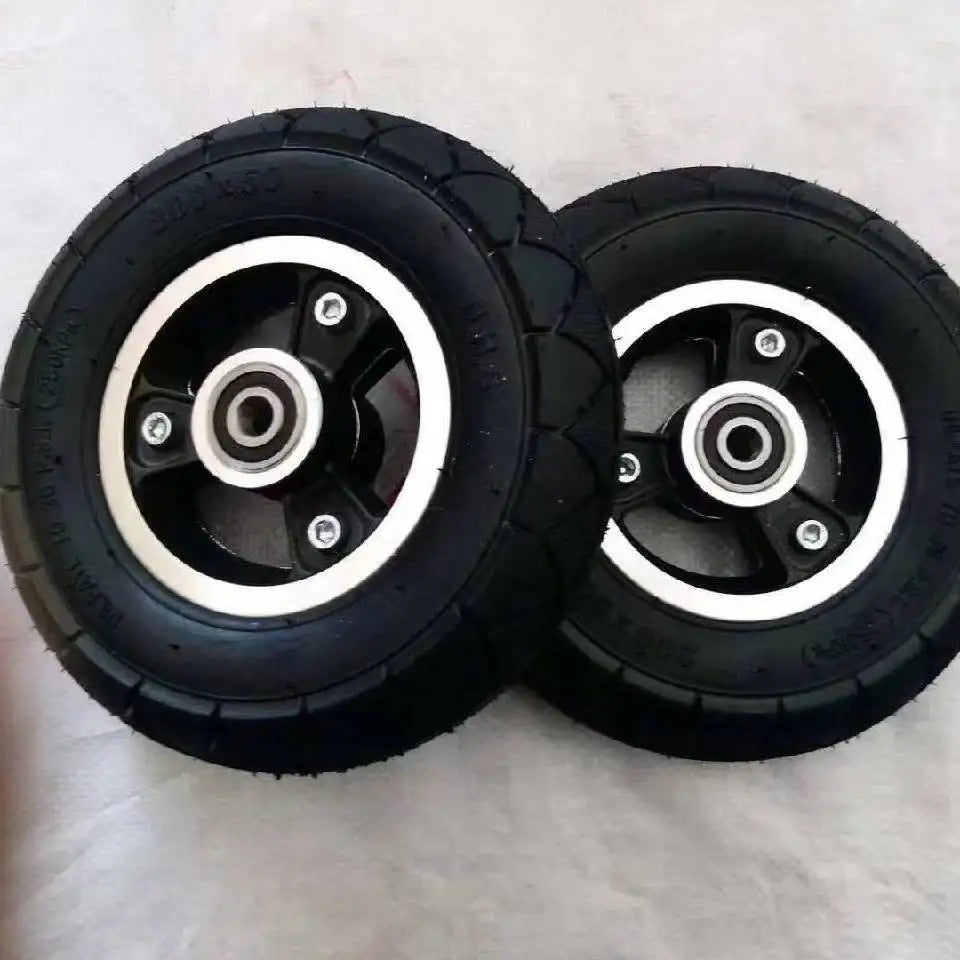 Latest Quality  6*2 Inflatable-free Anti-tie Solid Tire Whole Wheel Aluminum Alloy Steel Ring Set Accessories