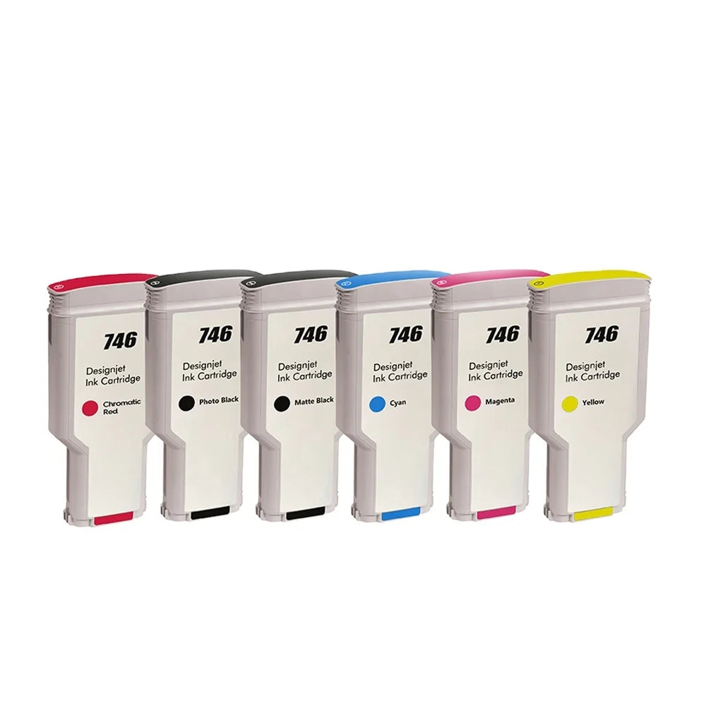 Tatrix HP745 HP746 Premium Compatible Color Ink Cartridge for Inkjet for HP DesignJet Z2600 Z5600 Printer
