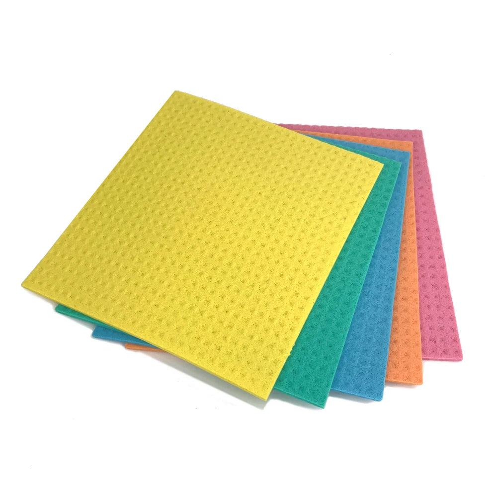 Biodegradable Cellulose Cotton Rags Wood Pulp Eco-friendly Sponge Cellulose Wipes Dishwashing Cellulose Sponge Cloth MegaBDM
