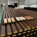 Wholesale Akupanel Wood Slat Acoustic Panel Modern Veneer MDF Wall Eco-Friendly NRC 0.9 Living Room Hotel Sound Insulation MegaBDM