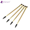 Dual-Ended ECO Bamboo Handle Eyebrow Comb Brush 1 Pcs Portable Mascara Brushes Durable Wear-Resistant Nylon Plastic for Eyelash MegaBDM