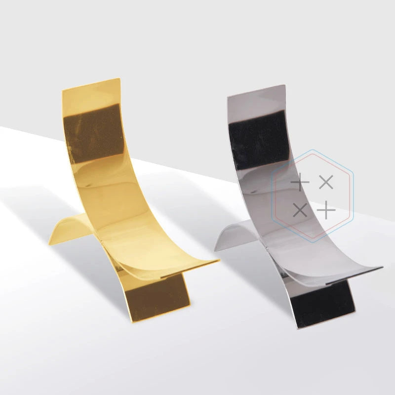 Luxury for Anti-Rust Stainless Steel High Heel Shoes Stand Retail Display Rack Store Use Polished Metal Shelf Application