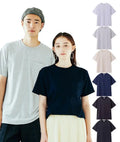 Custom Men's Cotton T-shirts with Pocket 260gsm Women's Breathable O-neck Shirts for Logo Printing