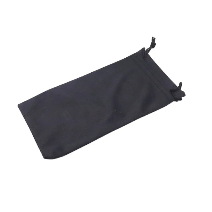 Custom Logo Microfiber Glasses Pouch with Drawstring PU Sunglasses Case for Eyeglasses Customizable