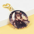 HD Customized Rainbow Hologram Acrylic Keychain Animation Printed Acrylic Transparent Plastic Keychain