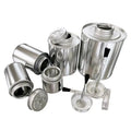 Custom Capacity Empty Metal round Screw Neck Tinplate Can with Dauber Ball Lid and PVC Glue for Applicators