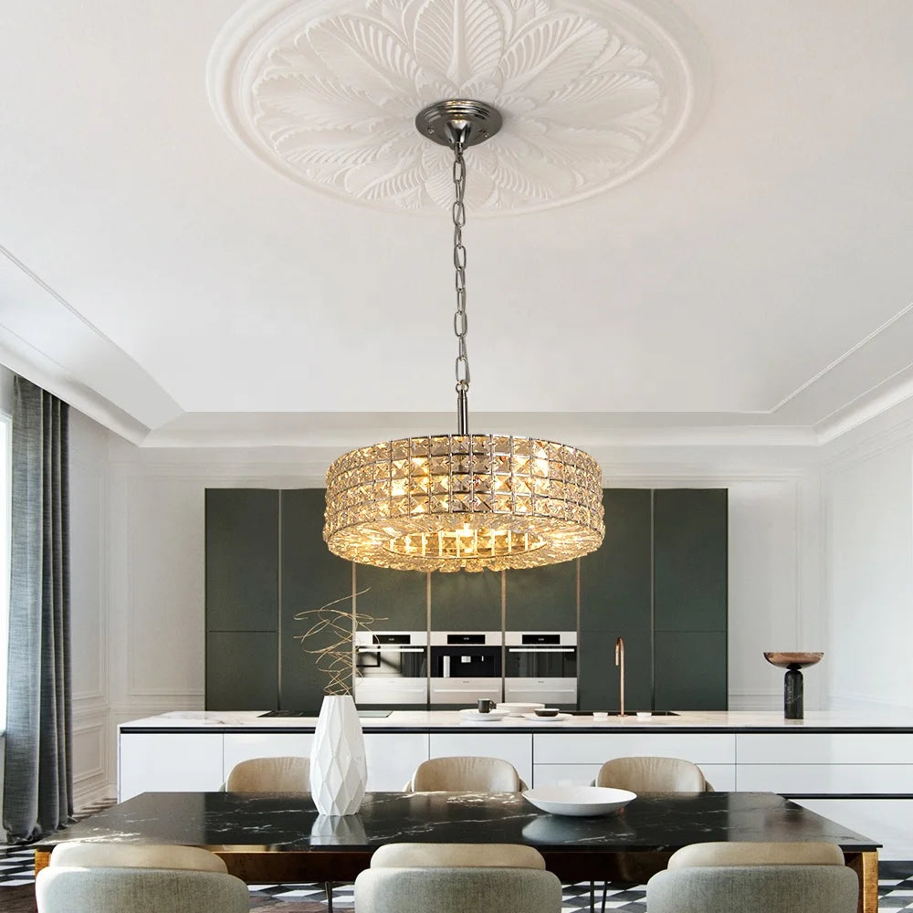 Custom Retro bar Table Crystal Chandelier Hotel Restaurant Project Lighting Chandelier