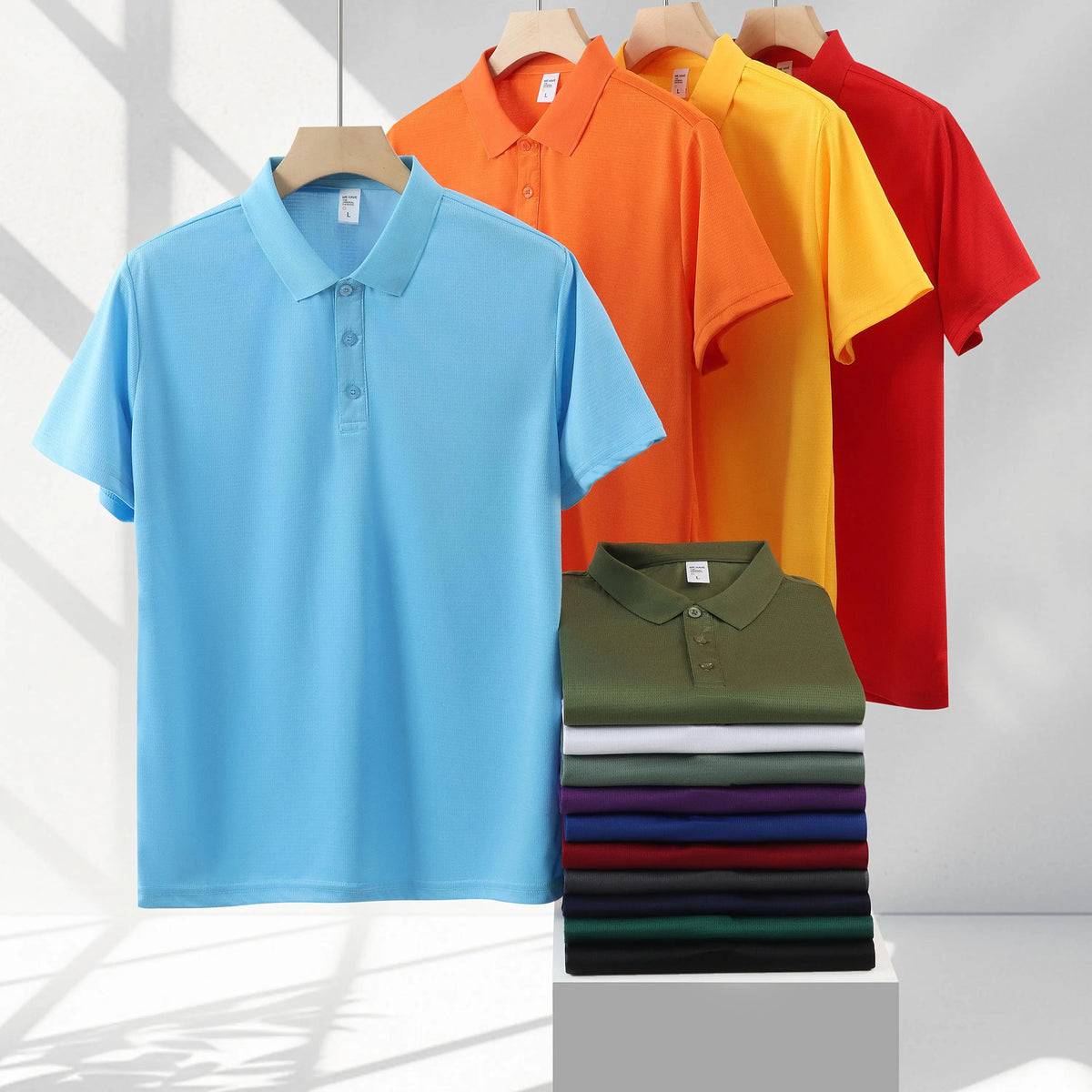 OEM Oversized Regular Fit Tall Plain High Quality Polyester Custom Polo Shirts with Embroidery logo Golf Clothing for Men MegaBDM
