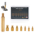 Heat-Set Insert Tips Brass Soldering Iron Tips M2 M2.5 M3 M4 M5 M6 M8  1/4" Thread Inserts for Connecting 3D Printed Parts