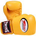Twins Muay Thai Hand made Genuine Cowhide Leather Kick Boxing Gloves Custom Logo Sparring Boxing Gloves - Yellow