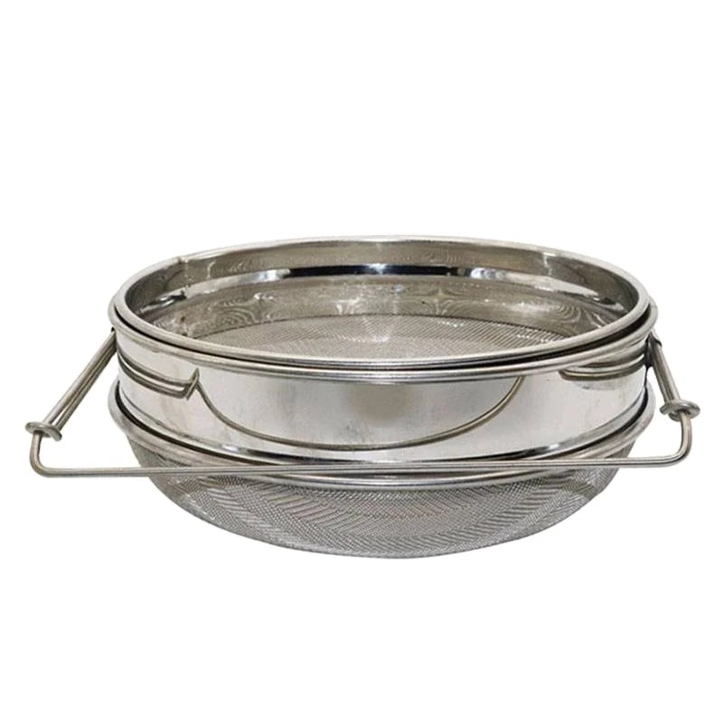 Stainless Steel Honey Strainer Beekeeping Equipments Double Food Grade Honey Filter