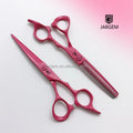 Unique Pink New Design 6.0 Inch Set Sharp Cutting Hair Scissors Bright Color Barber Shears for Professional Hairstylists