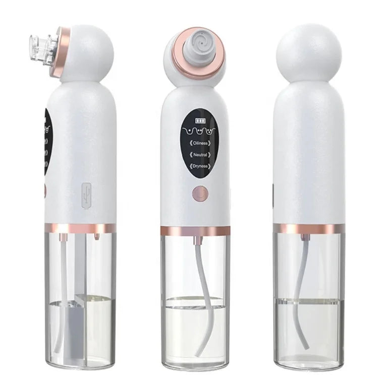 Liman Beauty Product Electric Micro Bubble Water Cycle Facial Lift Face Cleaner Silicone Blackhead Remover Acne Pimple Pore