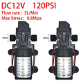 12V 60W 5L/Min High Pressure Diaphragm Pump 1/2 Inch Mini Electric Self-Priming Pumps for Car Washing Spraying Pesticides MegaBDM