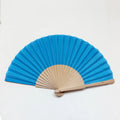 23cm High Quality Durable Personalized Bamboo Craft Hand Held Folding Fan Custom Printed Logo Wholesale Women Wedding Dance