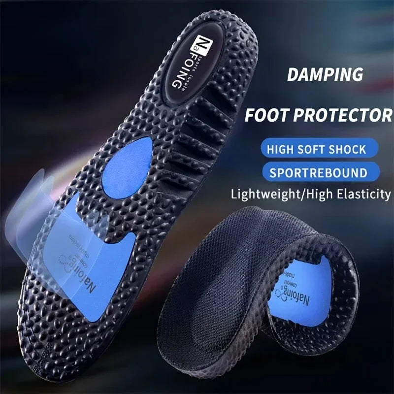 Sole Shock Absorption Deodorant Breathable Cushion Sport Insoles For Shoes Running Insoles For Feet Man Women Massage Care Pads