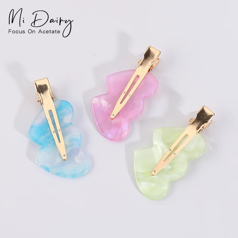 Aiji 3000+ Custom Color Heart Shaped Non-crease Clips for Women Girls 220143
