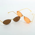 Rimless Metal Frame Sunglasses CE Certified Suitable for Daily Commuting Parties Casual Outings Beach Vacations and Road Driving MegaBDM