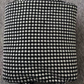 Black Spandex Korean Velvet Fabric with Aluminum Beads
