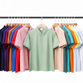 China Bangladesh Factory Price OEM Customize Logo Embroidery Kid Plus Size Short Sleeve Turn Down Collar Workwear CVC Polo Shirt