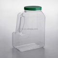 160oz Transparent PET Plastic Spice Bottle Large 5000ml Capacity Seasoning Jar for Storage Empty Storage Container