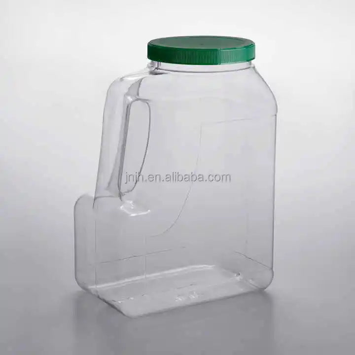 160oz Transparent PET Plastic Spice Bottle Large 5000ml Capacity Seasoning Jar for Storage Empty Storage Container