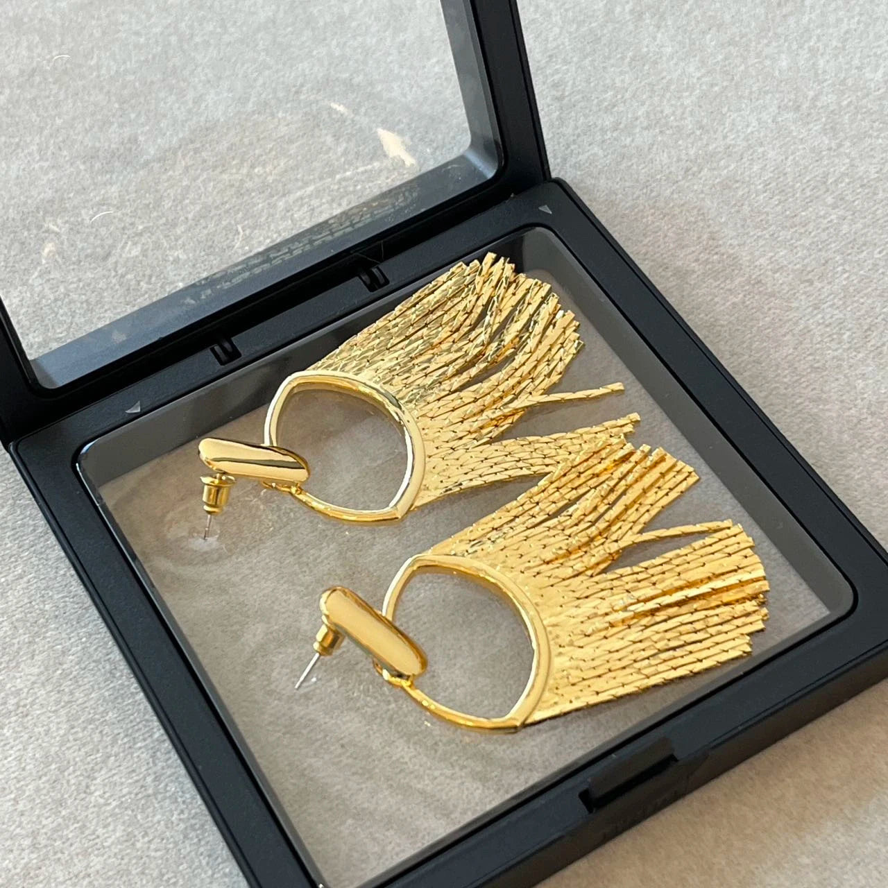 Luxury Clear PE Film Custom Logo Gift Packaging 3D Square Floating Jewelry Display Box