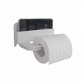 ABS Plastic Classic Wall-Mounted Adjustable Tissue Roll Holder Phone Shelf Self-Adhesive for Bathroom Cleaning Tools Storage