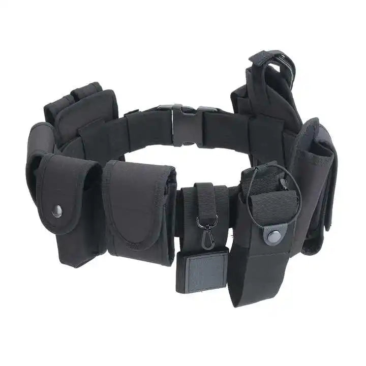 WANZHUO Direct 10-Piece Tactical Belt Multi-Functional Oxford Waist Seal Security Duty Equipment Made of Durable Nylon MegaBDM