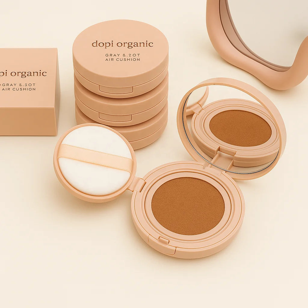 Popular Selling 2025 DOPI Organic Concealer Brighten Nourishing Waterproof Air Cushion Foundation 24H Long Lasting OEM MegaBDM