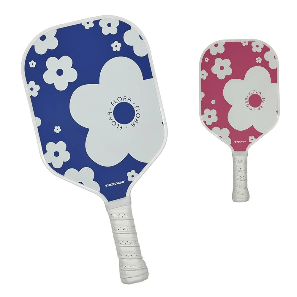 Best Pro Pickleball Paddles Set for 2 with Glass Fiber Face Polypropylene Honeycomb Core 14mm Thickness