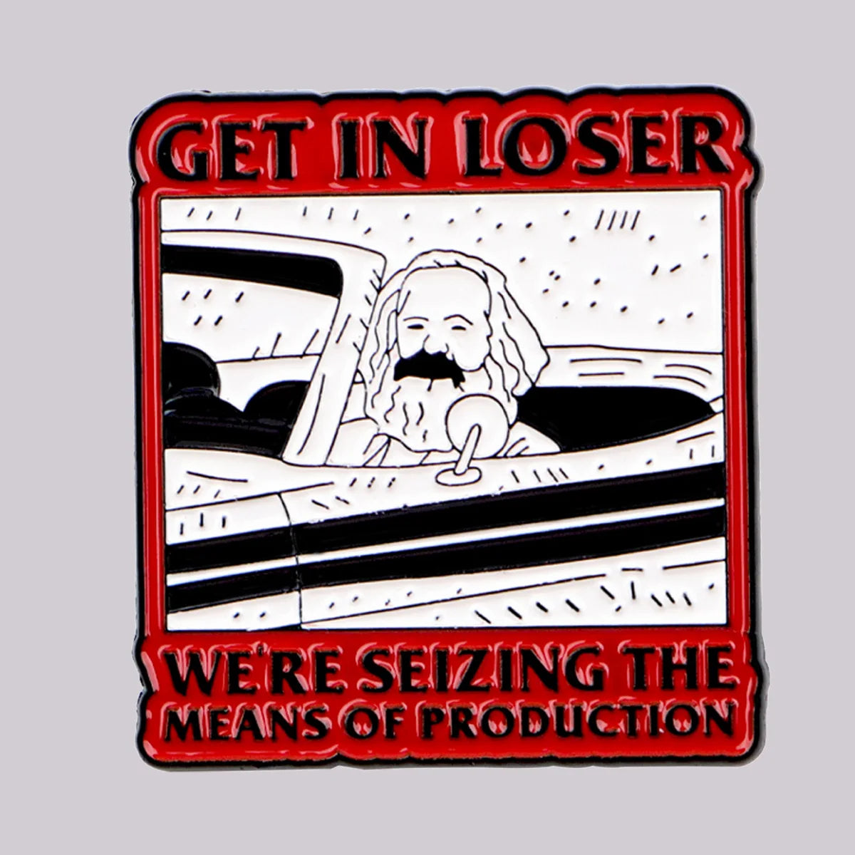 GET IN LOSER Enamel Pin Quotes Brooch Pines Lapel Pins Badge on Backpack Clothing Accessories Fashion Jewelry Friends Gifts MegaBDM