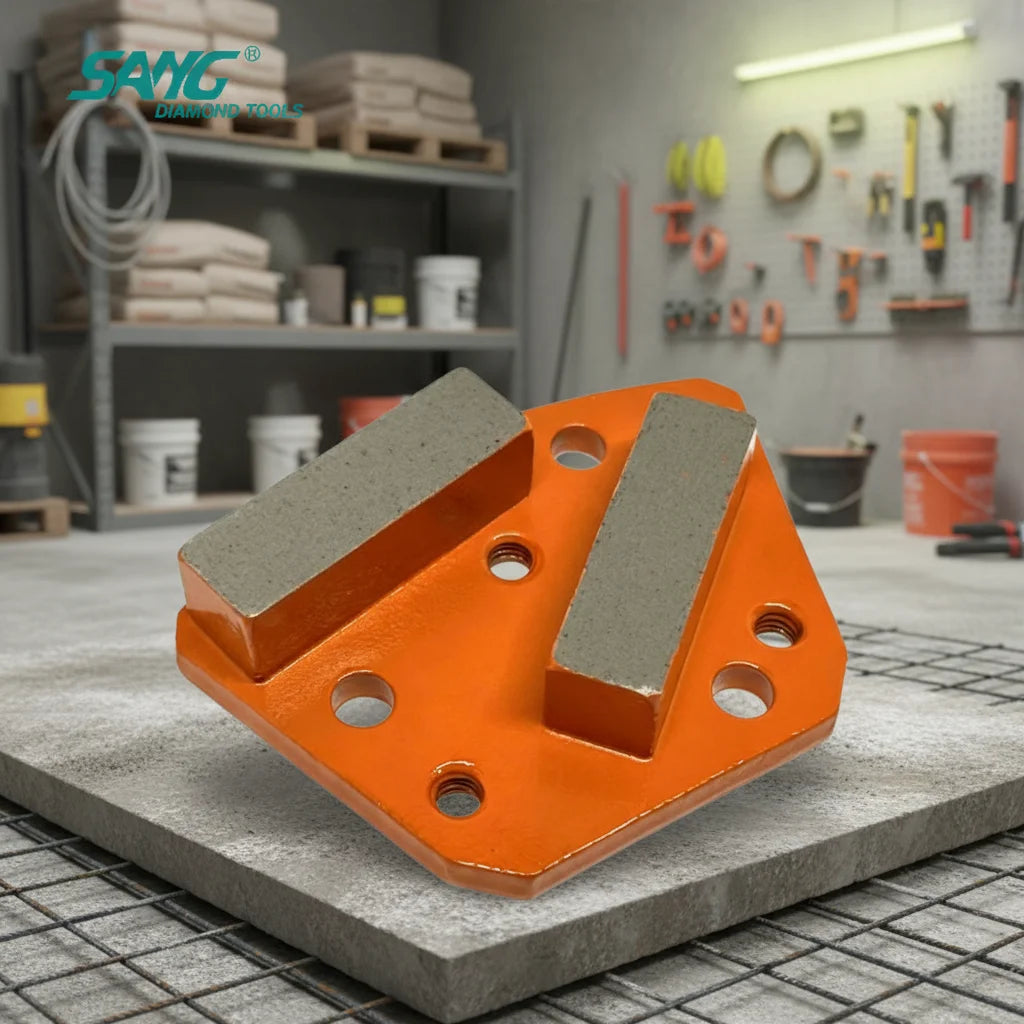 SANG Trapezoid Wholesale Concrete Grinding Tools Abrasive Plate Diamond Grinding Shoes for Grinder Machine