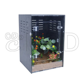 Customized Easy-to-Assemble Multipurpose PVC Reptile Terrarium Hide Cages Feeding Box System for Pet Care
