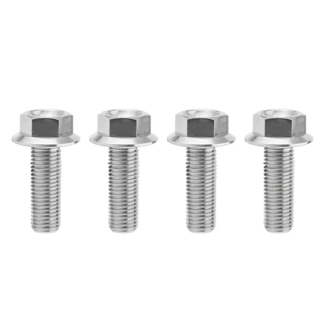 Titanium Flanged Hex Head Bolt M6x1.0x20mm 6AL4V Grade Ti Bolt Original Titanium Bolt for Motorcycle Car Modification