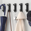 5pcs Self-Adhesive Metal Hook Wall Mounted Towel Clothes Hanger Robe Hook for Bathroom Kitchen Storage Organisation