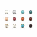 Factory Price Turquoise Gem Stone Double Cap Stone Dome Rivets for Belt Leather