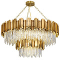 Custom Luxury Gold Pendant Light Fixture Incandescent Bulbs Warm White Villa Illumination for Living Room